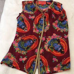 Emanuel Ungaro Paris Gauzy Goddess pants vest set